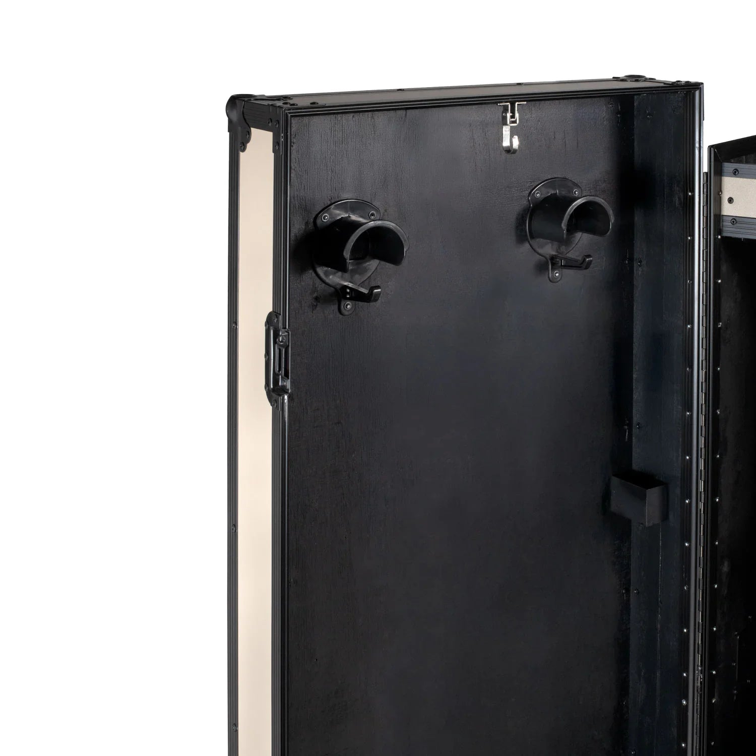 Equestro black hardware saddle cabinet ETS 02101