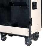 Equestro black hardware saddle cabinet ETS 02101