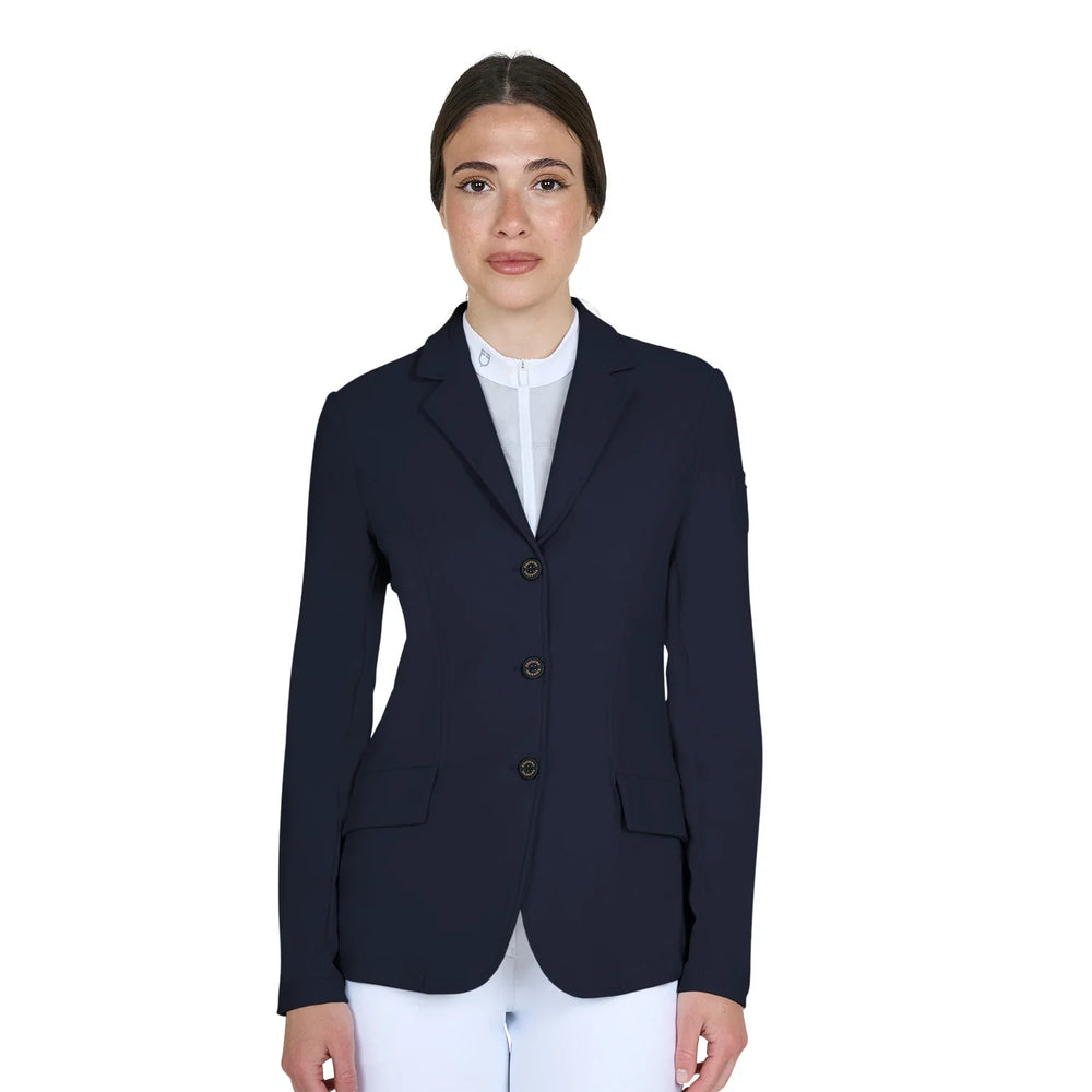 Equestro women's competition jacket with embossed logo