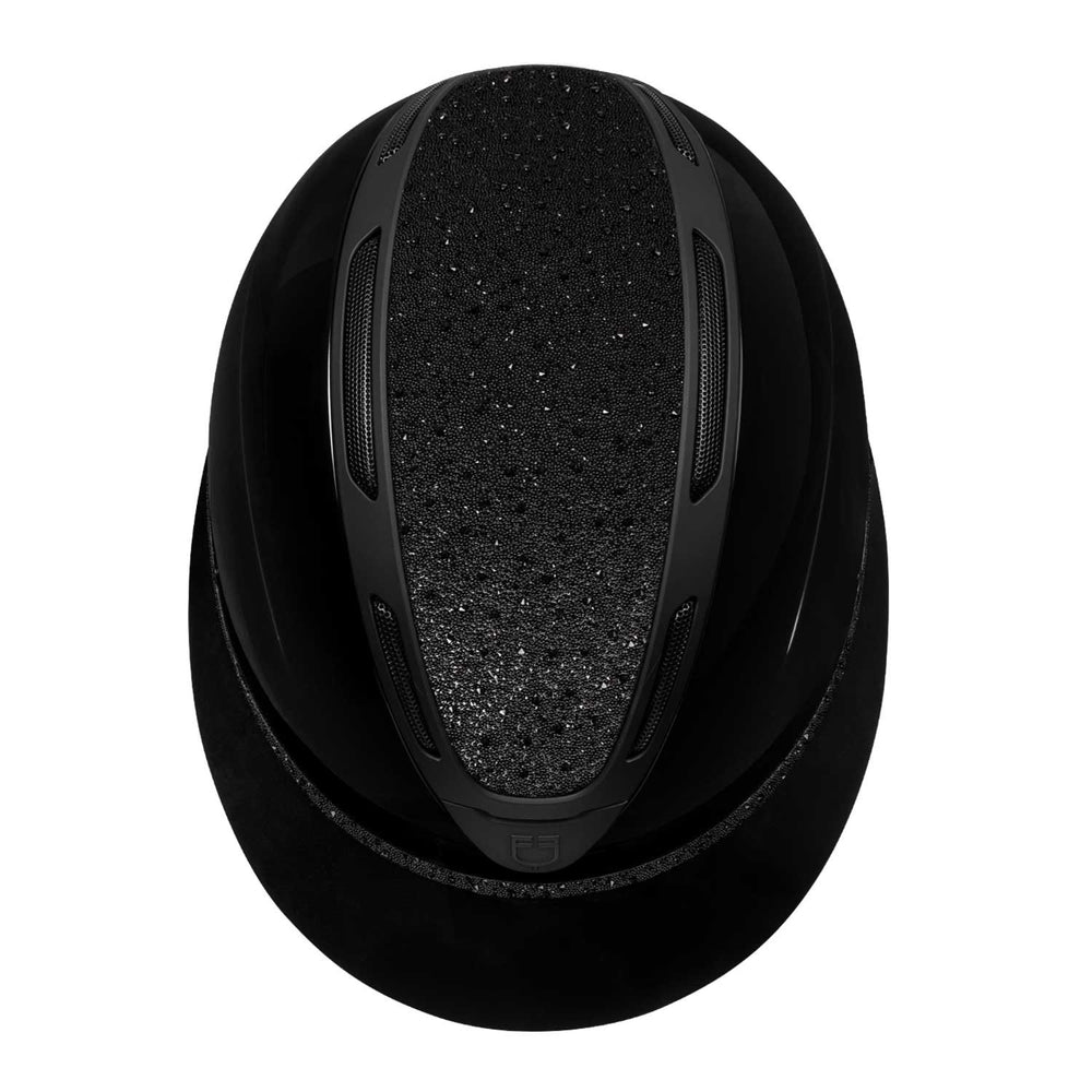 Equestro Women's Apocalypse helmet glossy shell and rhinestones homologation EN 1384-2023 ETW02018