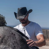 American hat makers Hollywood |  Leather Cowboy Hat