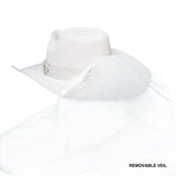 American hat makers Juliet | Womens Felt Cowgirl Hat with Veil