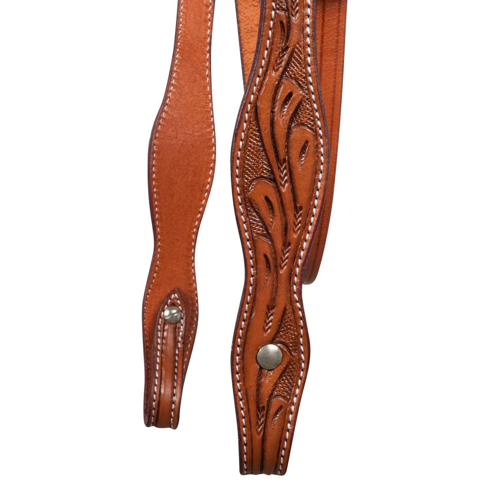 McBryan western headstall flower tooling MBH01002