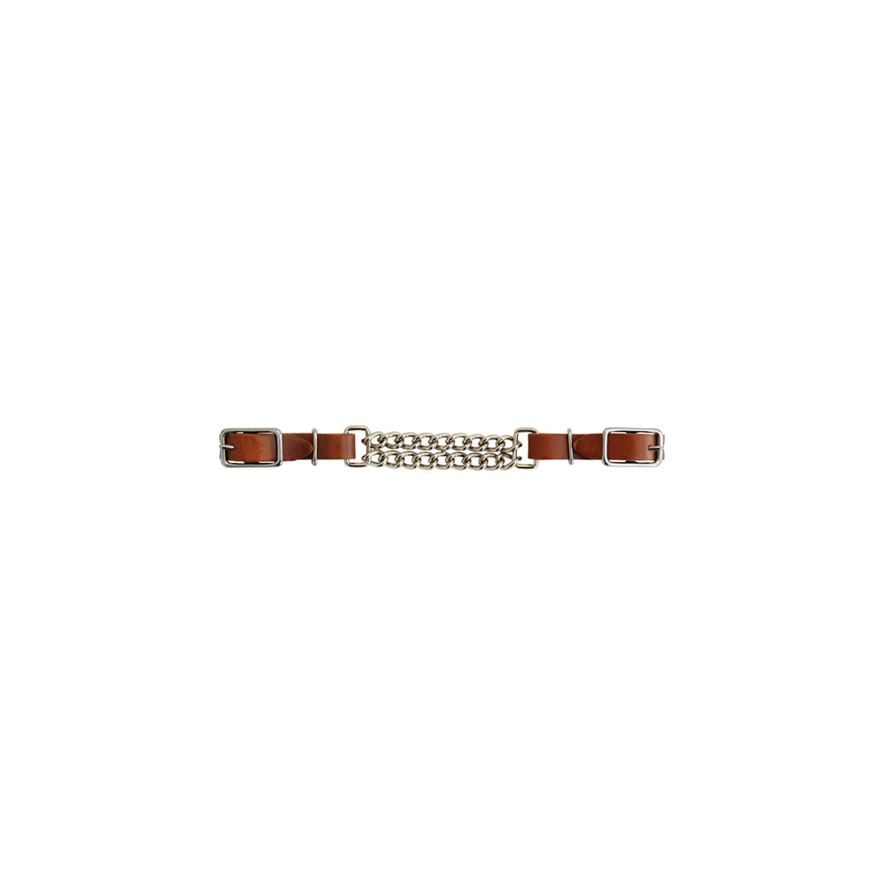 Lakota leather curb double chain MO00198