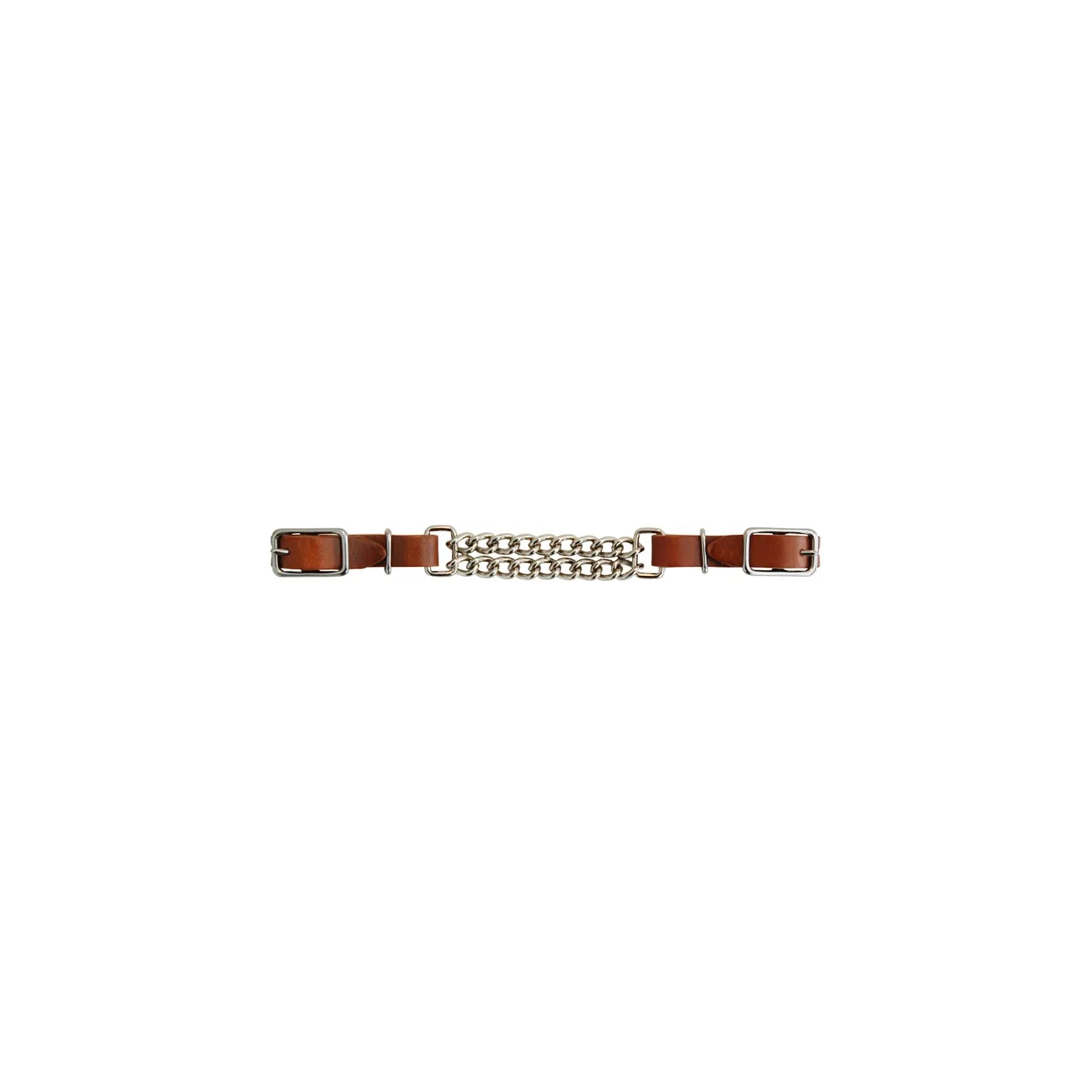 Lakota leather curb double chain MO00198