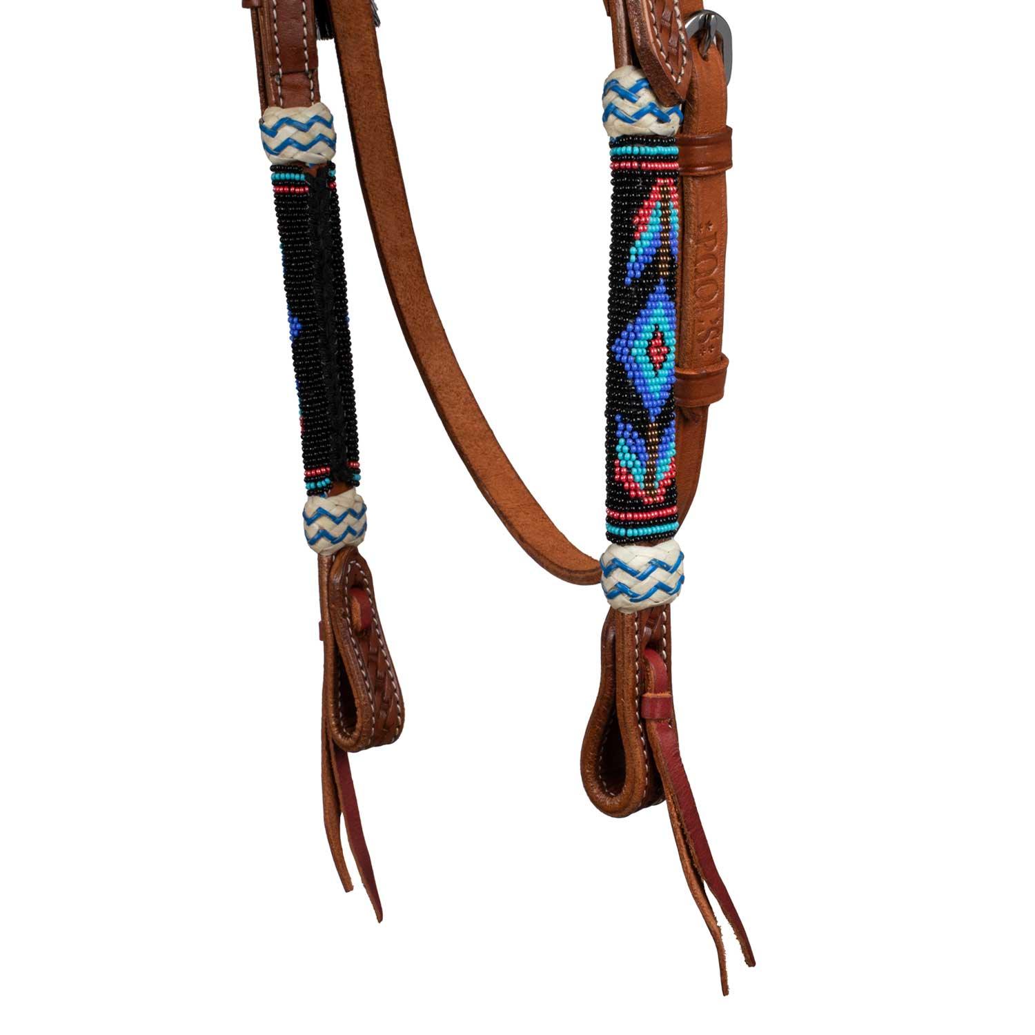 Pool's western beaded embrodery bridle