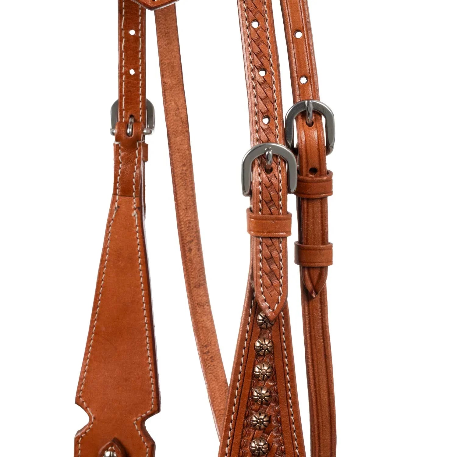 Pool'swestern bridle with blue stones