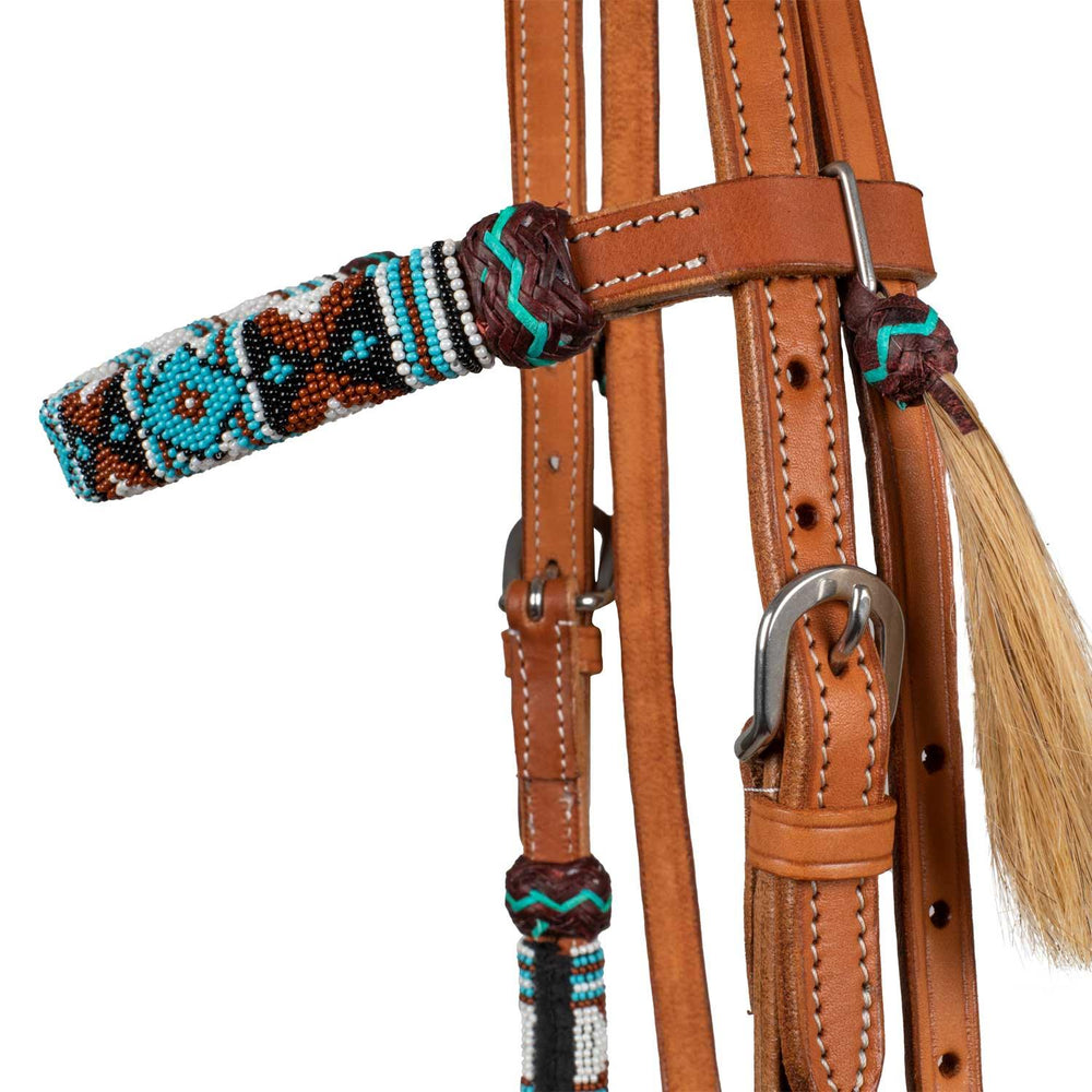 Pool's navajo pearls western bridle