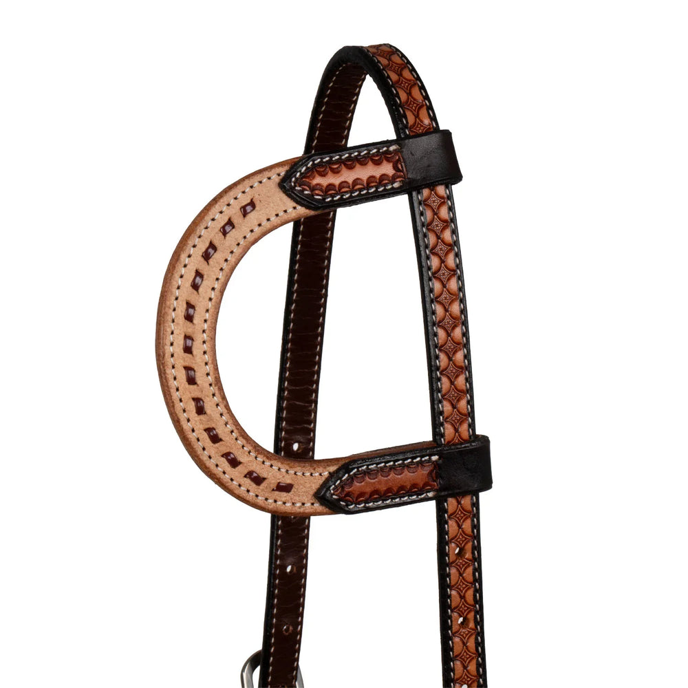 Pool's 2 tone one ear western bridle
