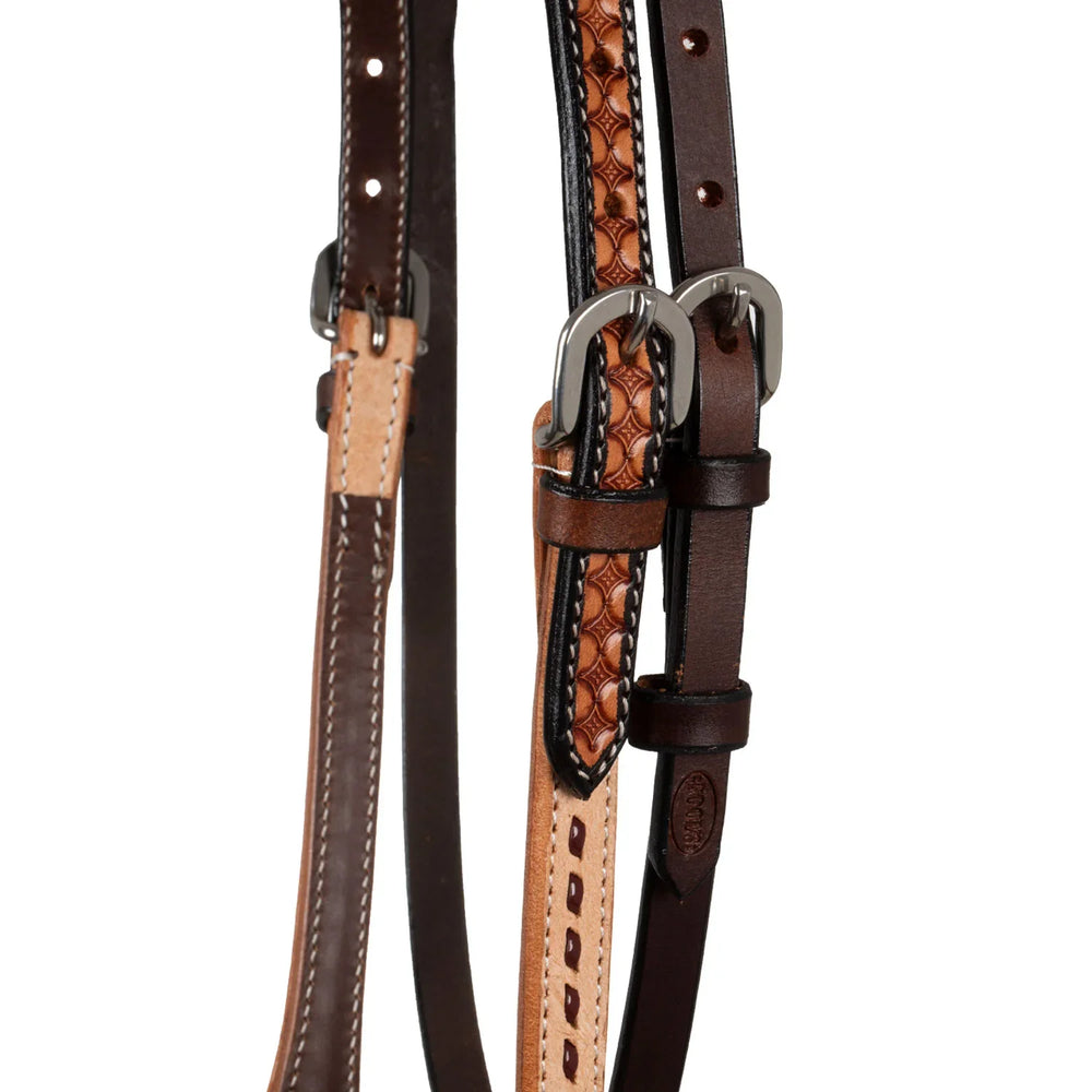 Pool's 2 tone futurity western bridle