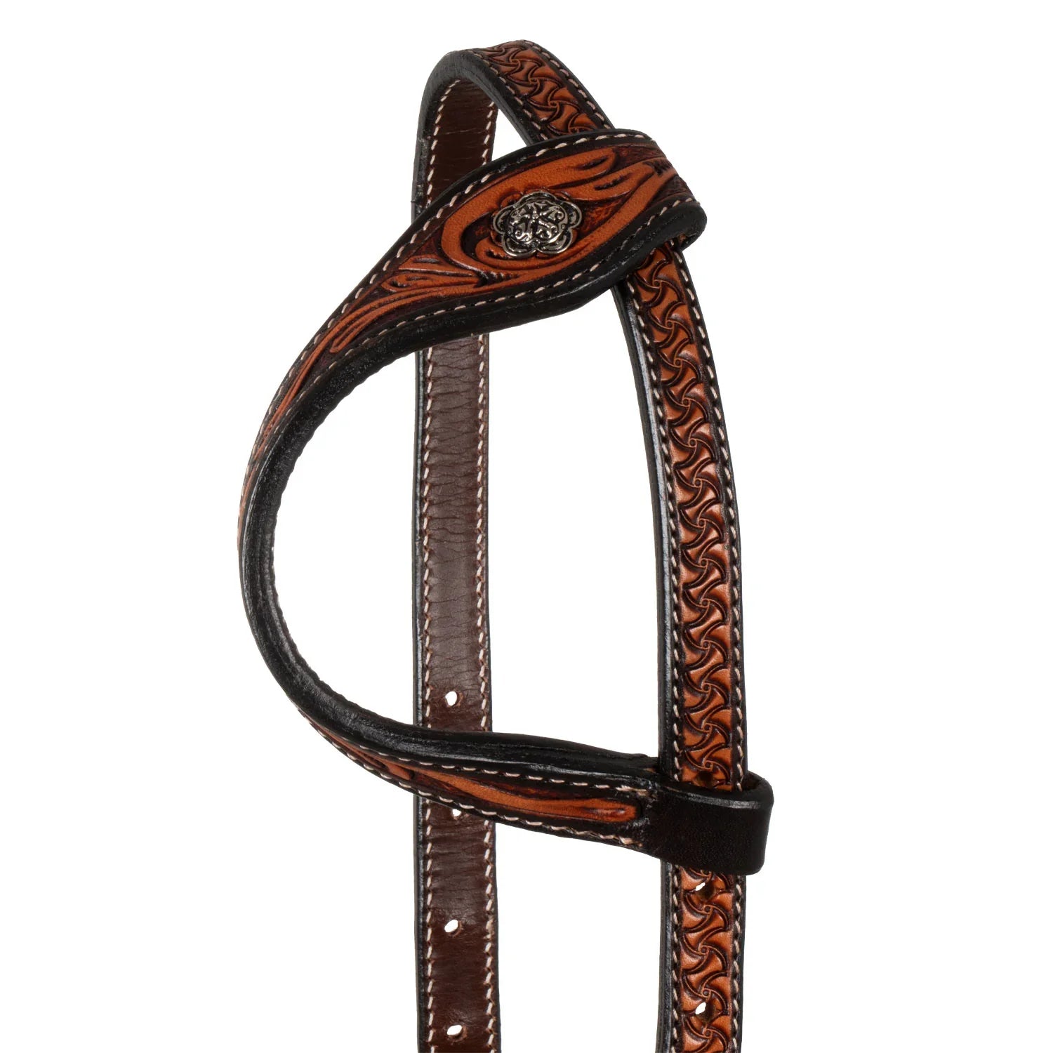 Pool's western one ear bridle floral tooling