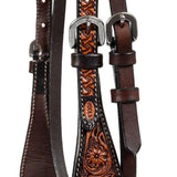 Pool's western headstall flower tooling