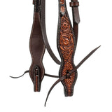 Pool's western headstall flower tooling