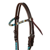 Pool's nanajo sky beaded oiled western bridle