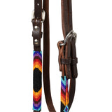 Pool's serape beaded oiled western bridle
