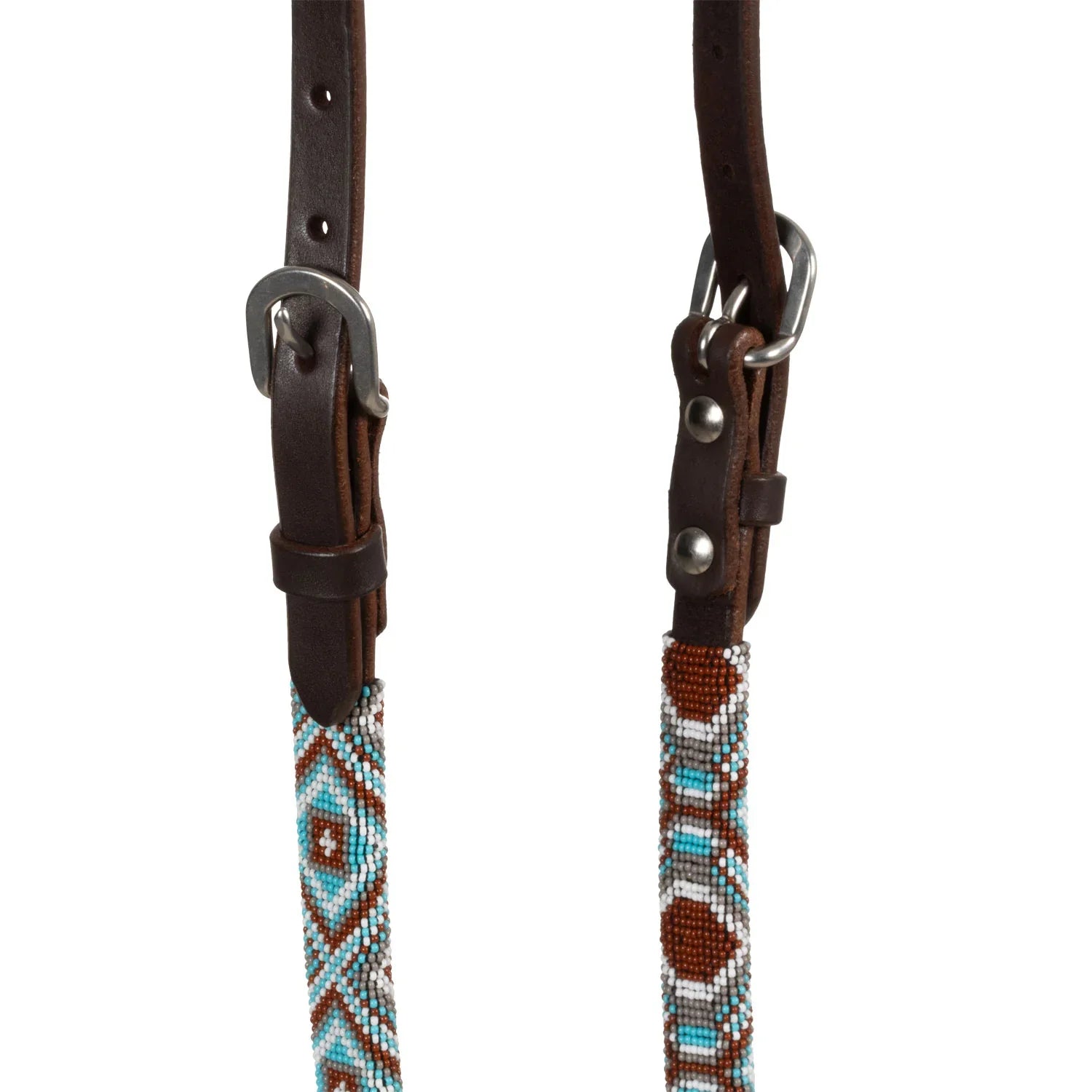 Pool's diamonds beaded oiled western one ear bridle