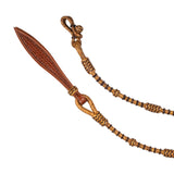 Pool's raw braided leather western reins