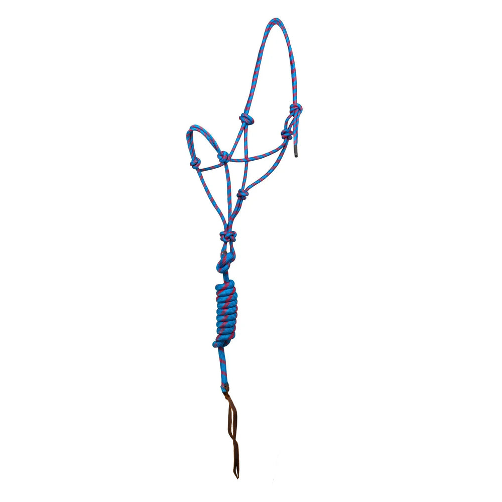 Licol en corde nouée Pool avec longe PLH03017
