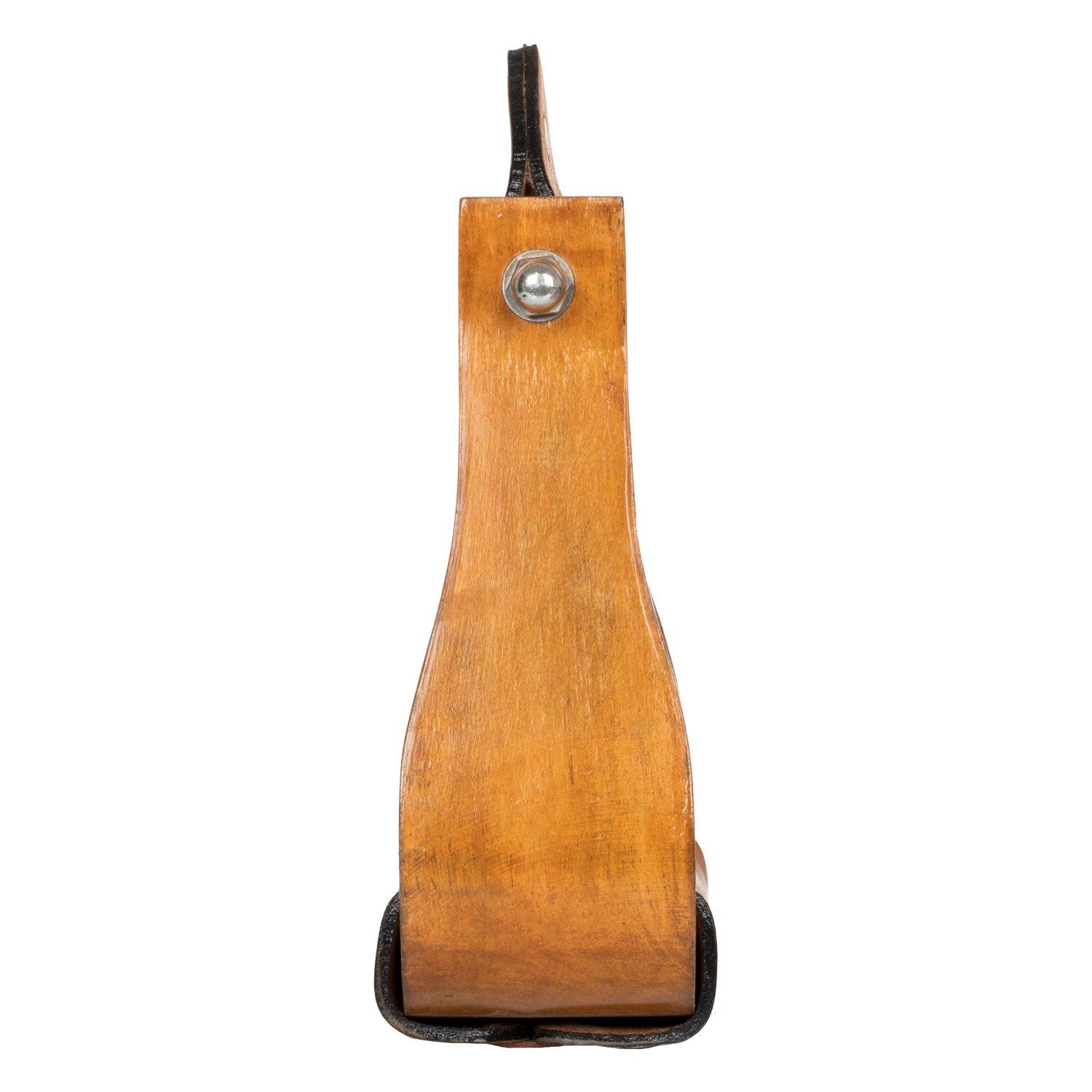 Pool's ys wide wood western stirrups