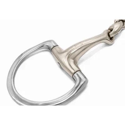 Herm. Sprenger Dynamic RS Eggbutt bit with D-shaped rings double jointed 40414