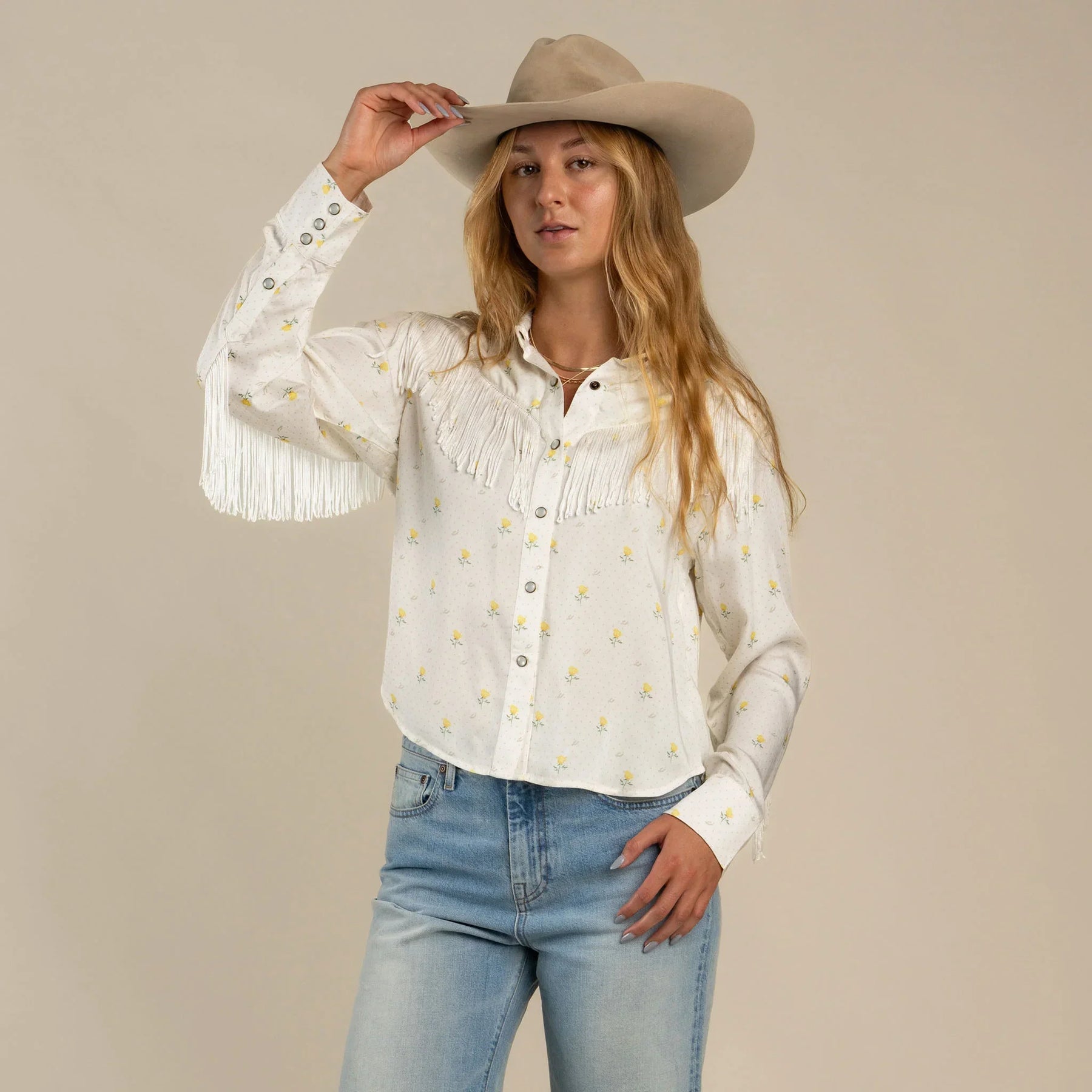 Sendero june fringe longe sleeve shirt