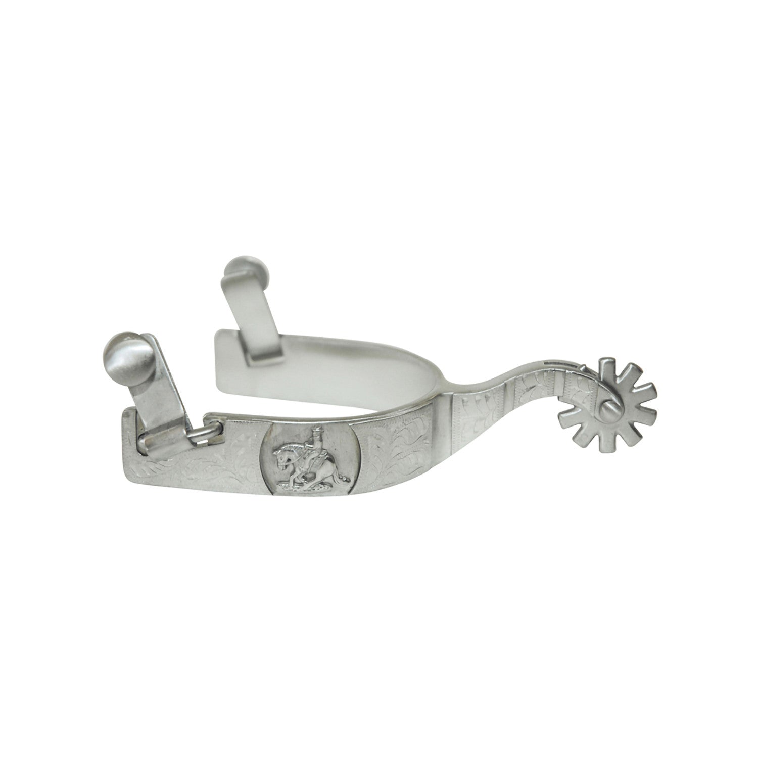 Pool's western satin spurs with reining decoration SR00252