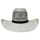 American hat makers Trail Boss |  Open Crown Bangora Straw Cowboy Hat