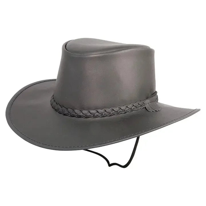 American hat makers Crusher | Crushable Leather Outback Hat