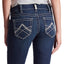 Ariat R.E.AL. Mid rise stretch icon stackable straight leg jean for ladies - HorseworldEU