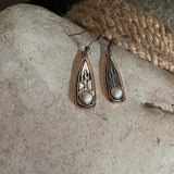 Cactus sunset dangle earrings