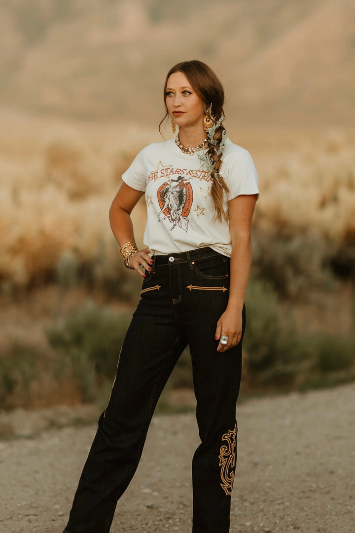 Rodeo quincy stars and stripes tee