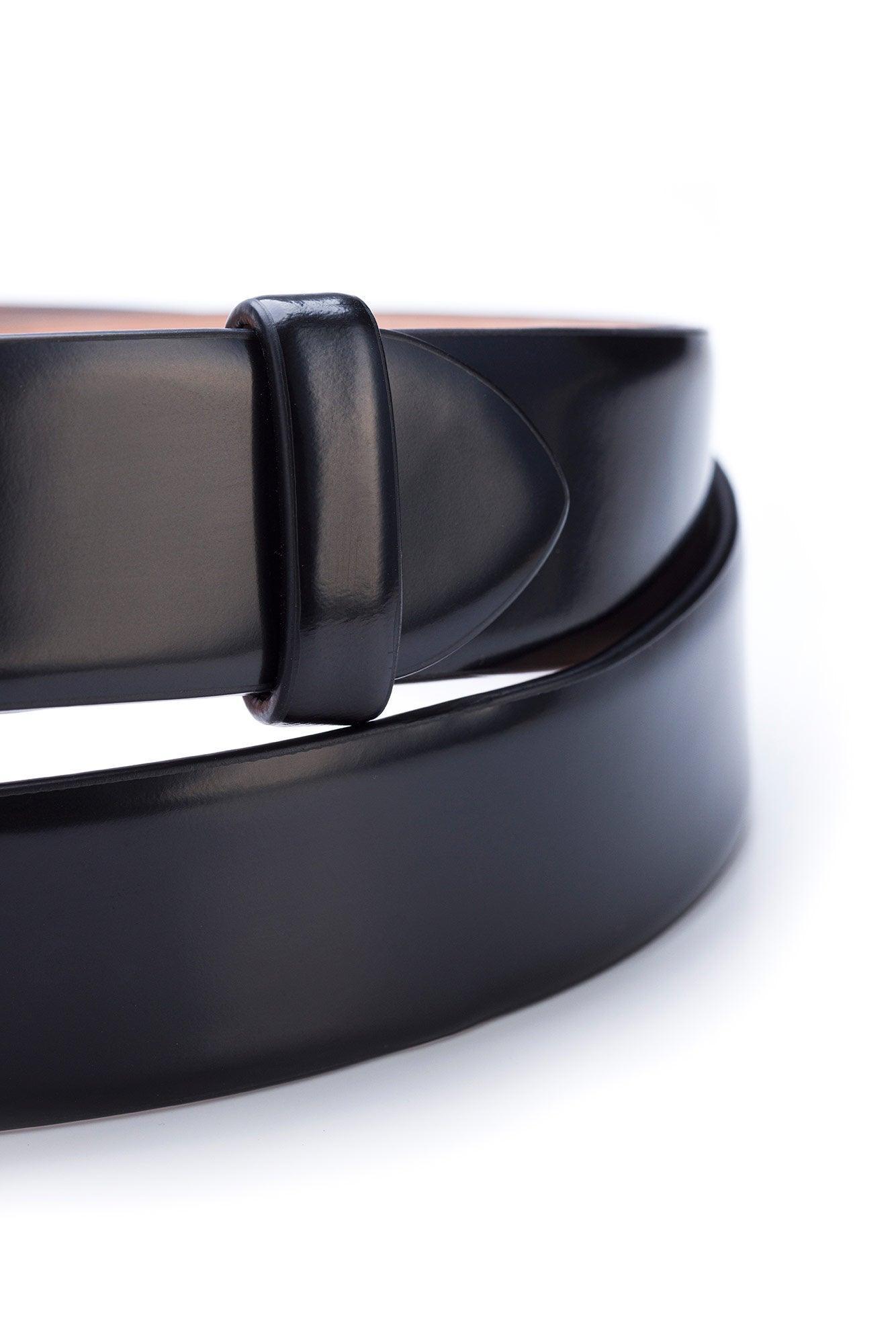 De Niro brushed black belt 00U H 35 - HorseworldEU