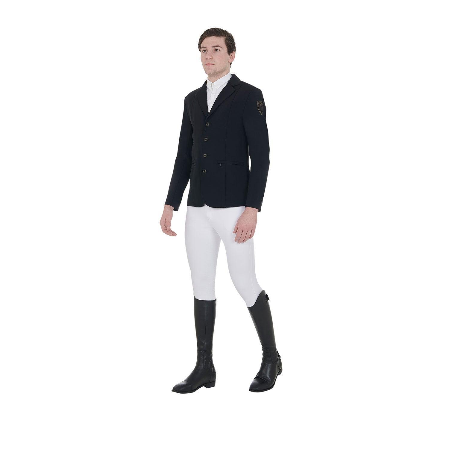 Equestro men's competition jacket with contrasting logo - HorseworldEU