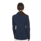 Equestro women's competition jacket three buttons perforated fabric - HorseworldEU