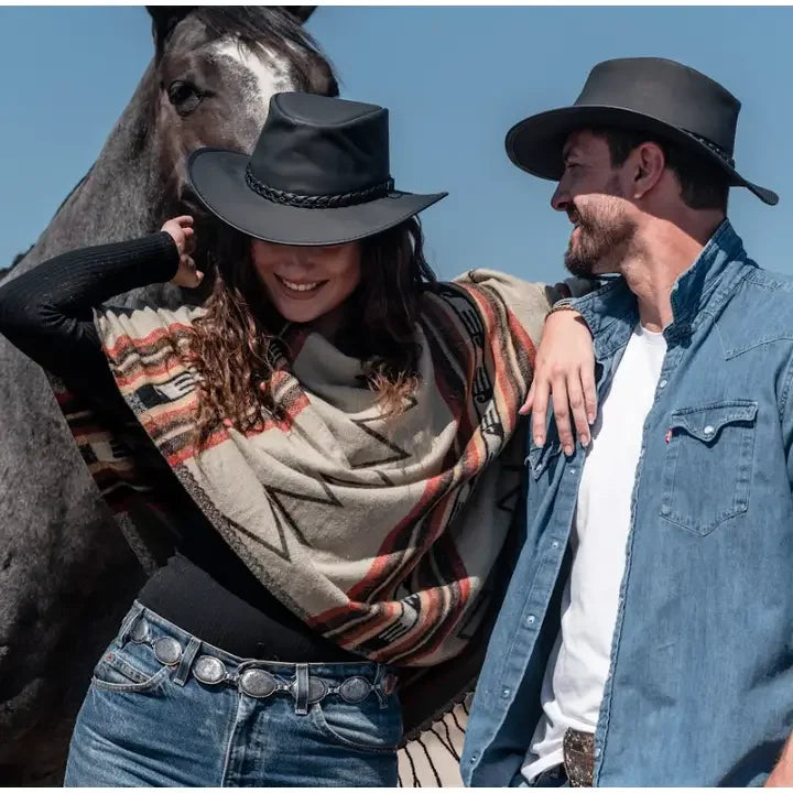 American hat makers Crusher | Crushable Leather Outback Hat