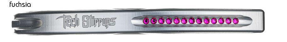 Tech stirrups Venice dressage sloped stirrups crystal decoration