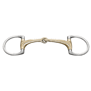 Herm. Sprenger dynamic RS Eggbutt bit with D-shaped rings 16 mm single jointed 40408 - HorseworldEU