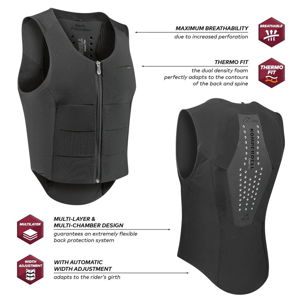 Komperdell Ballistic Flex Fit regular bodyprotector 6448-212 - HorseworldEU