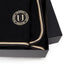 U - black black gold collection horse rug fleece U black